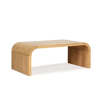 Whitney 48 Rectangle Coffee Table: Dark Walnut