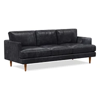 Haven Loft 86in Sofa, Saddle Leather, Nut, Pecan, Trillium