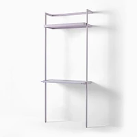 Blaine Wall System  Desk W Shelf Celadon