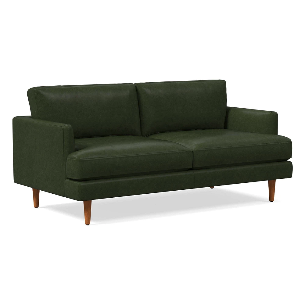 Haven Loft 86in Sofa, Saddle Leather, Nut, Pecan, Trillium