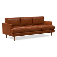 Haven Loft 86in Sofa, Saddle Leather, Nut, Pecan, Trillium