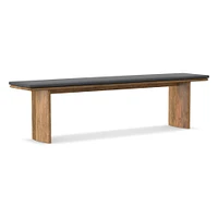 Anton 58" Bench Cushion, Performance Coastal Linen, Dove