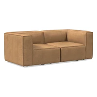 Remi 72" Modular Sofa, Saddle Leather, Banker