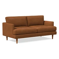 Haven Loft 86in Sofa, Saddle Leather, Nut, Pecan, Trillium