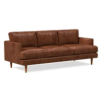 Haven Loft 86in Sofa, Saddle Leather, Nut, Pecan, Trillium