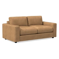 Urban 73" Sofa, Poly Fill, Saddle Leather, Nut