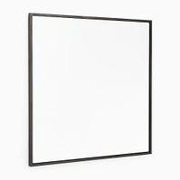 Metal Framed Square Mirror, Antique Brass, 42"Wx42"H