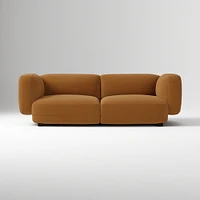 Osborn 82" Sofa, Yarn Dyed Linen Weave, Alabaster, Concealed Support