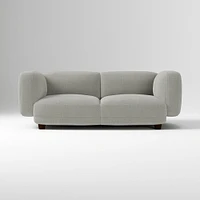 Osborn 82" Sofa, Yarn Dyed Linen Weave, Alabaster, Concealed Support