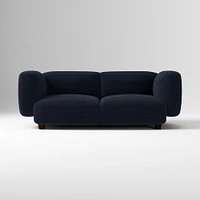 Osborn 82" Sofa, Yarn Dyed Linen Weave, Alabaster, Concealed Support