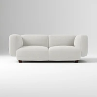 Osborn 82" Sofa, Yarn Dyed Linen Weave, Alabaster, Concealed Support