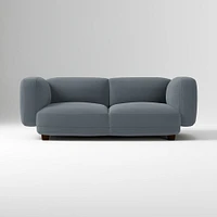 Osborn 82" Sofa, Yarn Dyed Linen Weave, Alabaster, Concealed Support