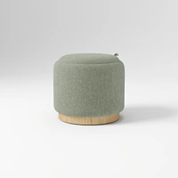 Elora Storage Ottoman Frost Gray Performance Ydlw