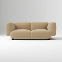 Osborn 82" Sofa, Yarn Dyed Linen Weave, Alabaster, Concealed Support