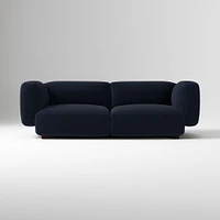 Osborn 82" Sofa, Yarn Dyed Linen Weave, Alabaster, Concealed Support