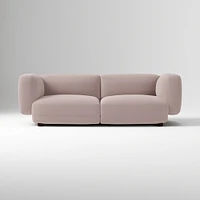 Osborn 82" Sofa, Yarn Dyed Linen Weave, Alabaster, Concealed Support
