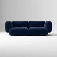 Osborn 82" Sofa, Yarn Dyed Linen Weave, Alabaster, Concealed Support