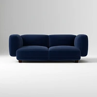 Osborn 82" Sofa, Yarn Dyed Linen Weave, Alabaster, Concealed Support