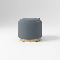 Elora Storage Ottoman Frost Gray Performance Ydlw