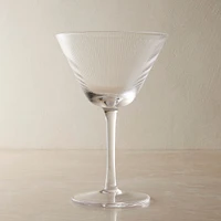 Fluted Glassware, Martini Glass, Clear, Set of 4
