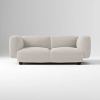 Osborn 82" Sofa, Yarn Dyed Linen Weave, Alabaster, Concealed Support