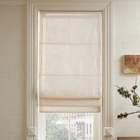 Custom Crossweave Shade, Natural Canvas, 20"W x 48"L