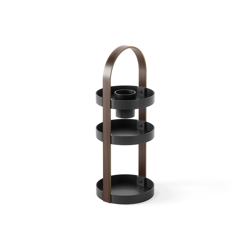 Bellwood Organizer, Black & Walnut