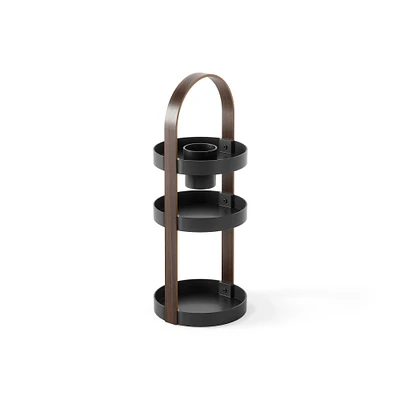 Bellwood Organizer, Black & Walnut