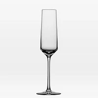 Schott Zwiesel Pure Glassware, Champagne Flute, Set of 6, Clear