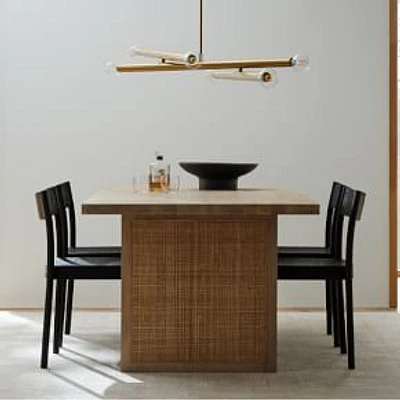 Yvette 84" Rectangle Dining Table, White Wash