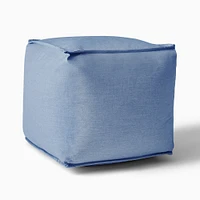 Sunbrella® Indoor/Outdoor Cast Pumice Pouf 18x18x13