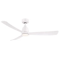 Kute Ceiling Fan With Light Kit, Black, 52"
