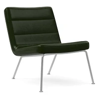 Angus Slipper Chair, Poly, Leather, Old Saddle, Antique Bronze