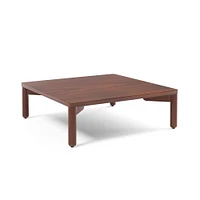 Platform Sectional Round Table, Dark Walnut