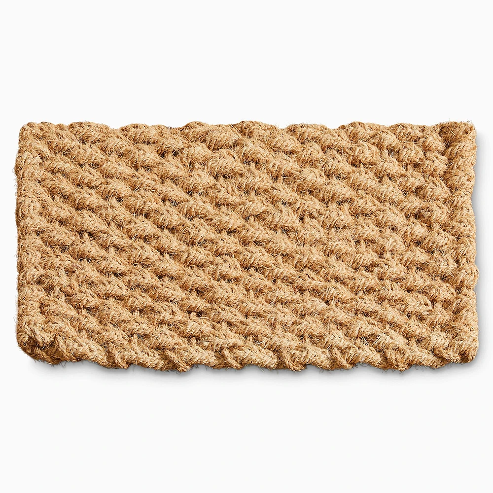 Solid Woven Doormat, 18x30, Natural