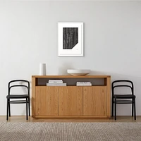 Angles Black by The Holly Collective Framed Paper 18x24