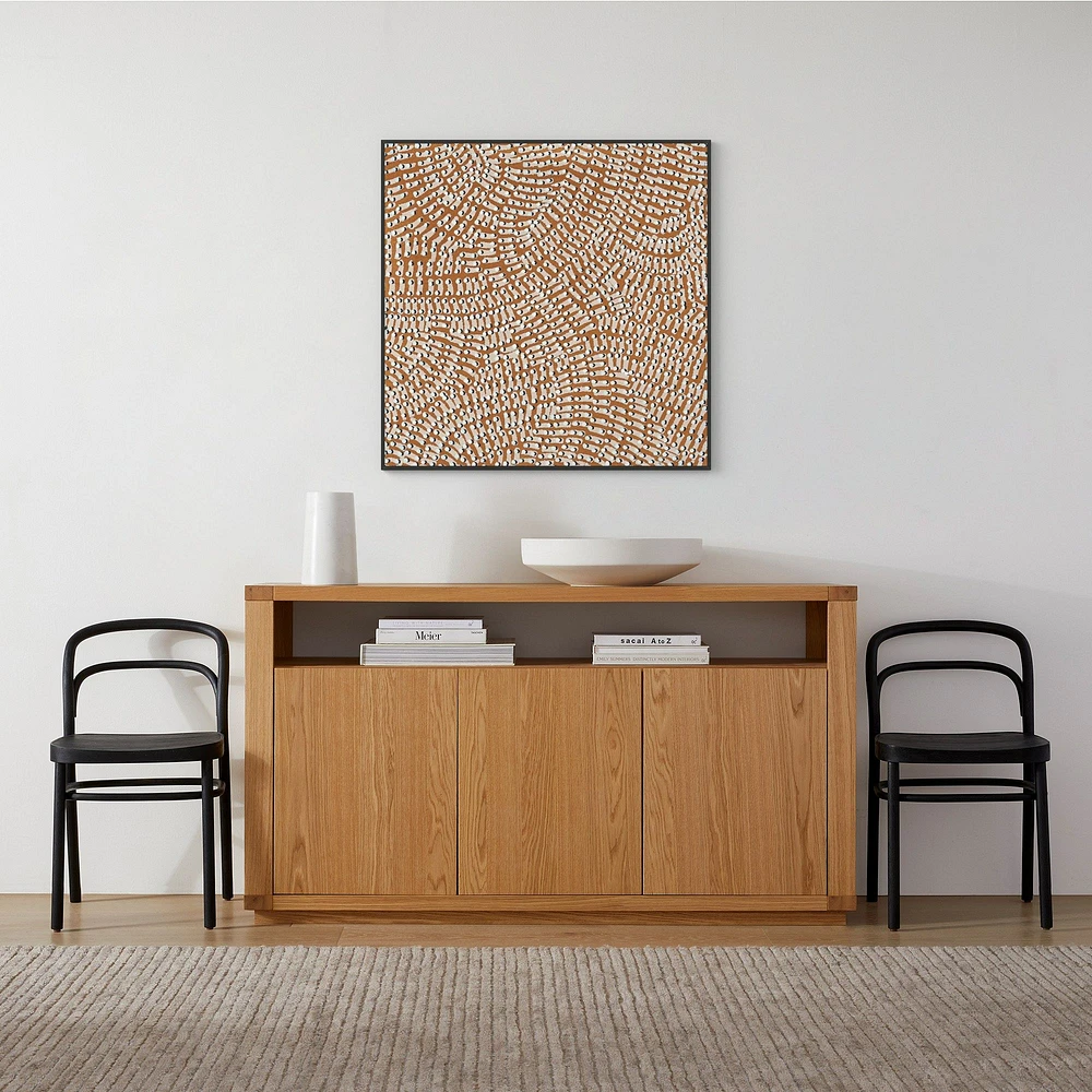 Sweeping Tangle, 39.5x39.5, White, Canvas