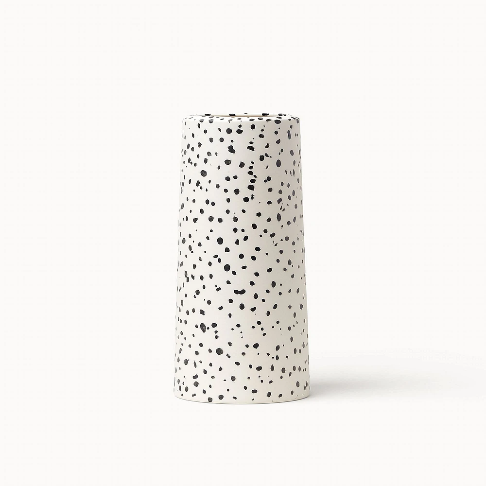 Short Pillar Vase Speckled