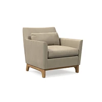 Harvey Chair, Poly, Saddle Leather, Nut, Black