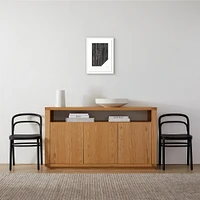 Angles Black by The Holly Collective Framed Paper 18x24
