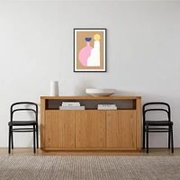 Colourful Ceramics by Roseanne Kenny Framed Paper 18x24 Black