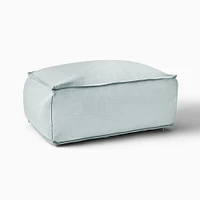 Sunbrella® Indoor/Outdoor Cast Pumice Pouf 18x18x13