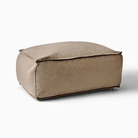 Sunbrella® Indoor/Outdoor Cast Pumice Pouf 18x18x13