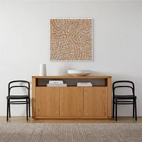 Sweeping Tangle, 39.5x39.5, White, Canvas