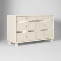 Elora 6-Drawer Dresser, Blonde Oak