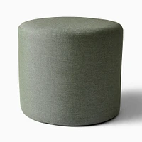 Sunbrella® Cast Indoor/Outdoor Pouf, Pumice, 20"diam. x 17"h