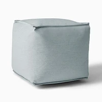 Sunbrella® Indoor/Outdoor Cast Pumice Pouf 18x18x13
