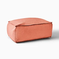 Sunbrella® Indoor/Outdoor Cast Pumice Pouf 18x18x13