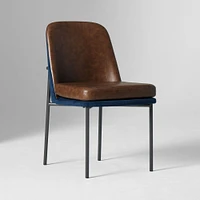 Jack Metal Frame Dining Chair + Vl Snow Cushion, Twill Sand, Dark Bronze