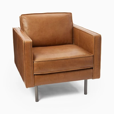 Axel Armchair Leather, Saddle Nut